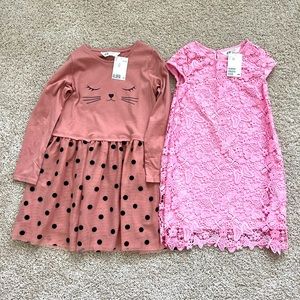 H&M dresses bundle (qty 2) kids size 6-7Y, new with tags